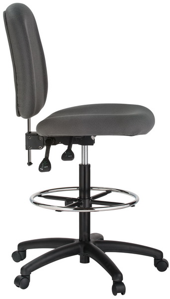 Countoured dual function drafting stool with arms 100KE-GY-3-600