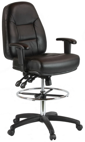 Desk chair PEBRINGE dark grey fabric/black