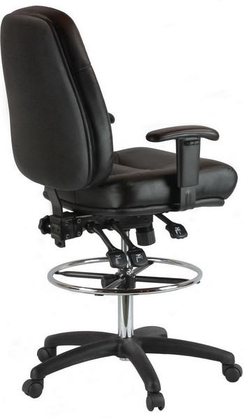 Leather drafting chair 100KL-4-600