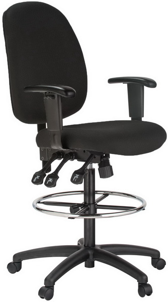 Drafting Chair 6058C-D-BK-1-600
